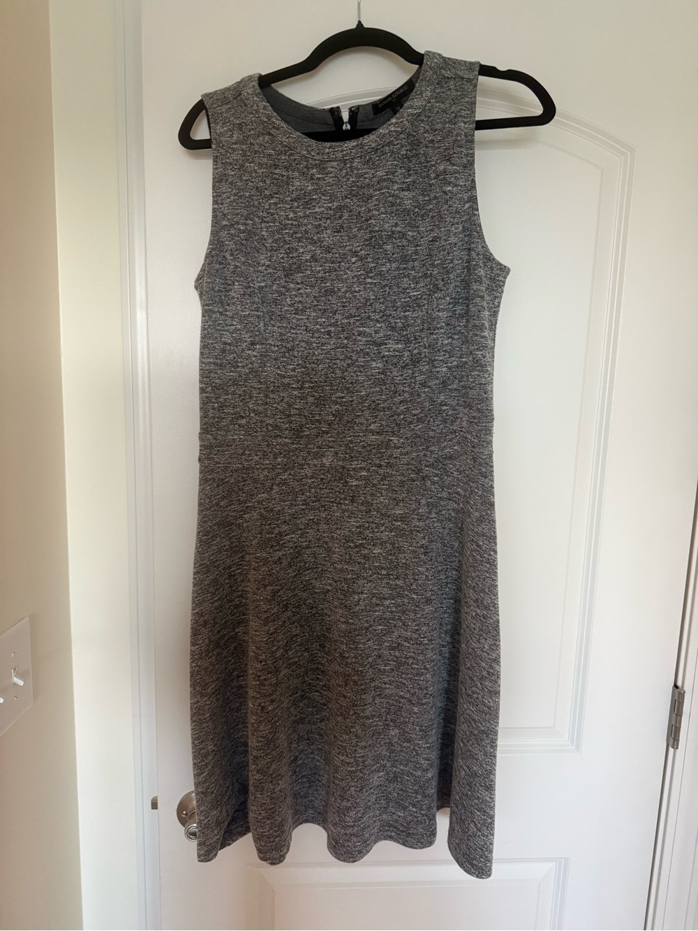 Banana Republic Heather Gray Sleeveless Midi Dress